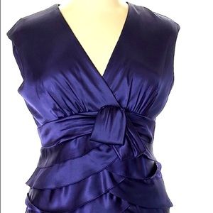 Evan-Picone Deep Purple Dress.  Size 16